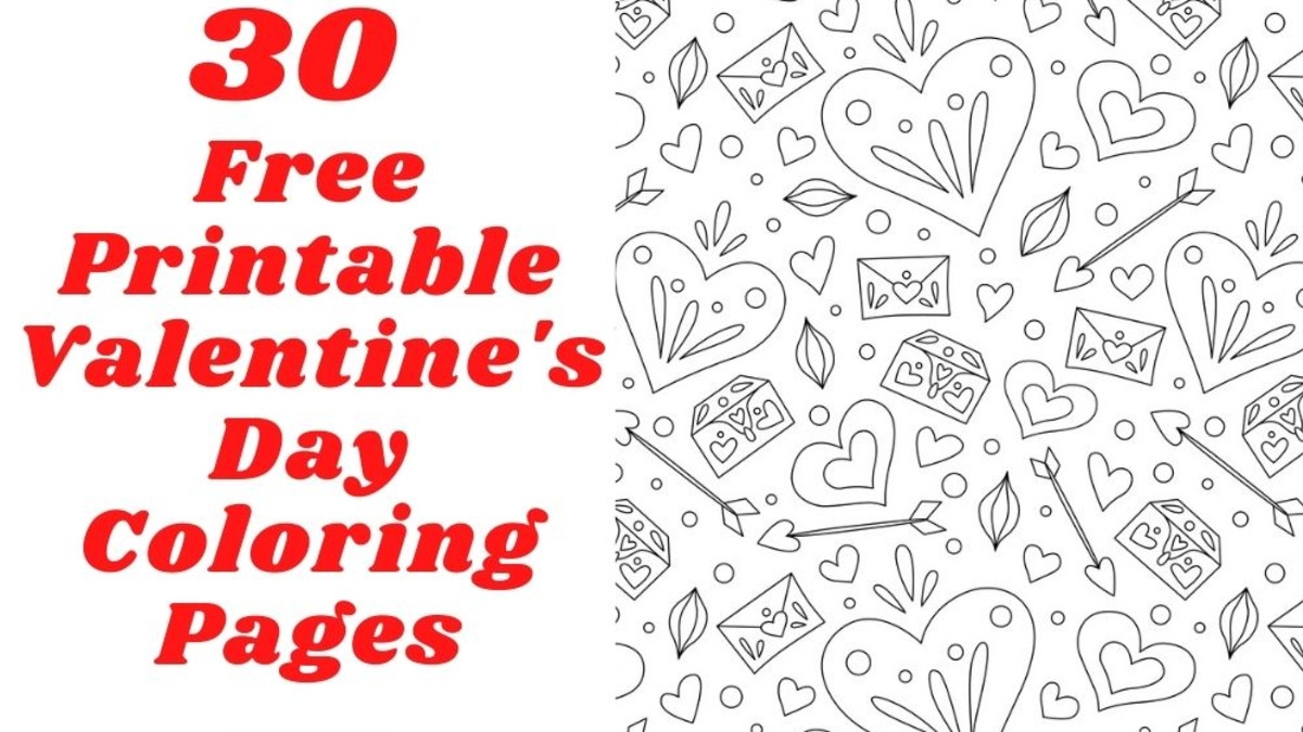 printable coloring valentine
