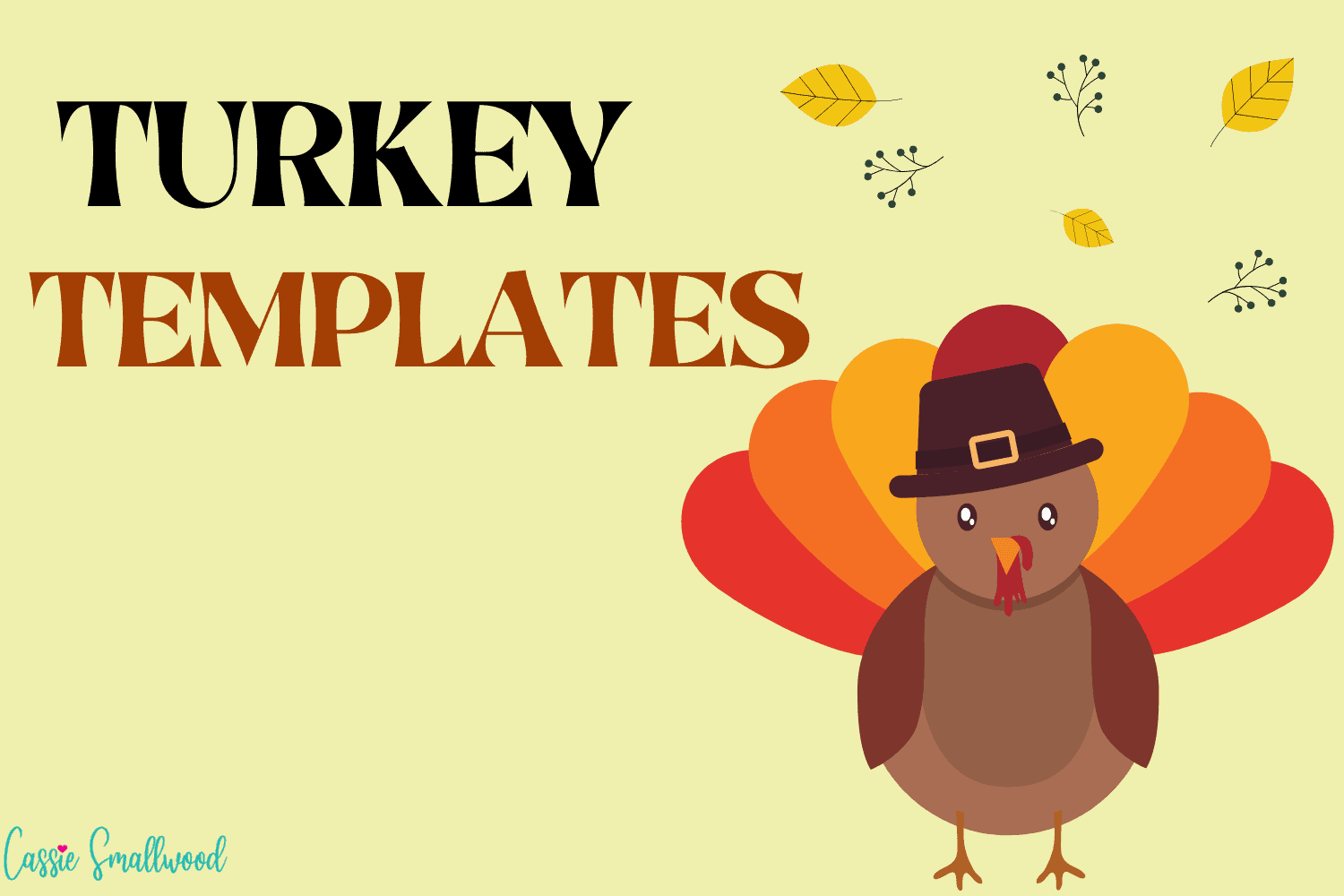 large printable turkey template
