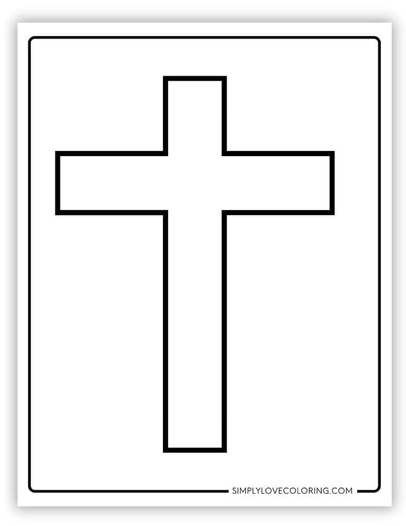 cross template printable
