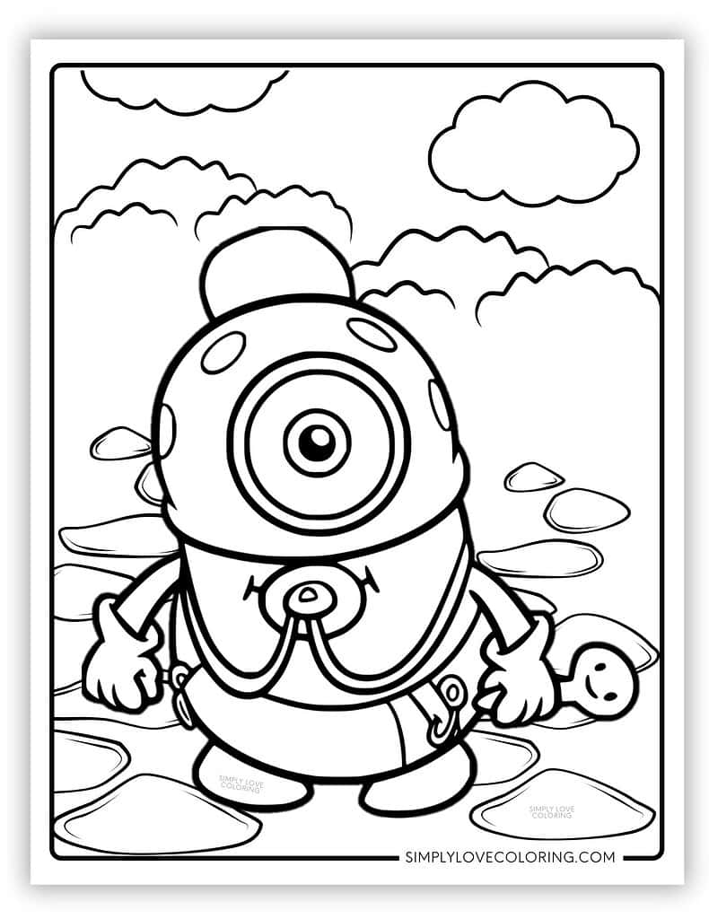 minion coloring pages printable