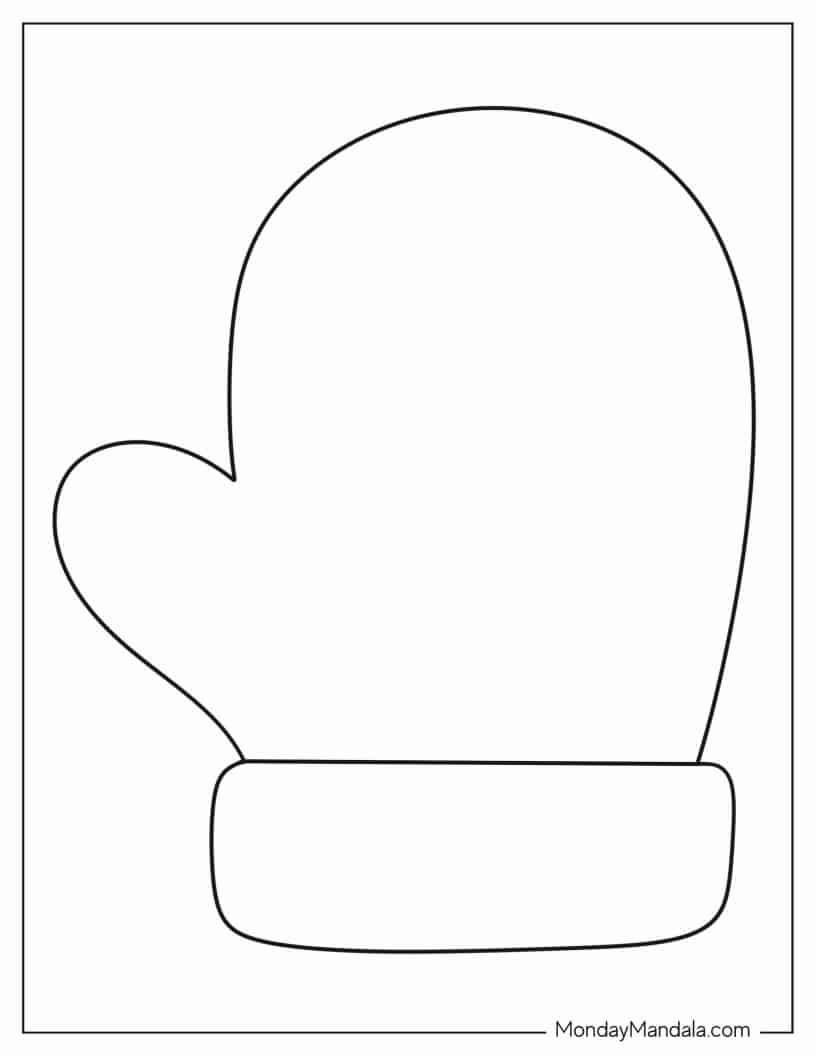 mitten template printable