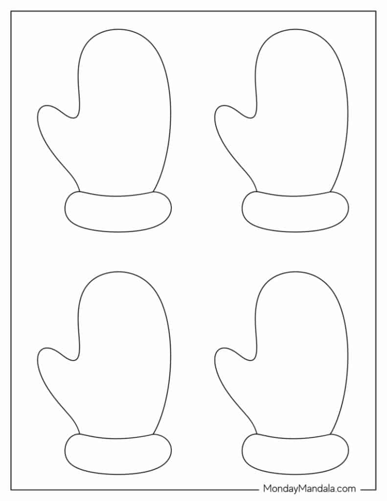 32 Mitten Templates Free PDF Printables 