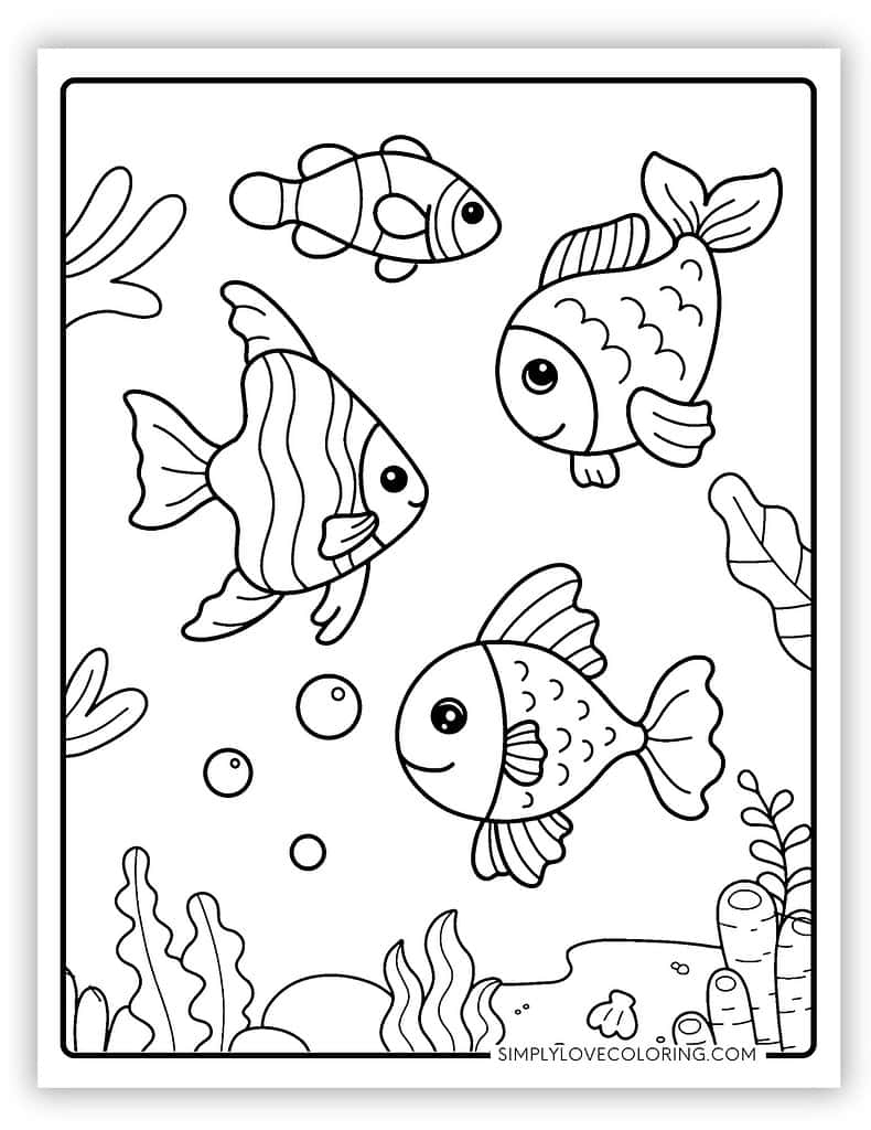 34 Interesting Fish Coloring Pages Free PDF Printables Simply Love Coloring