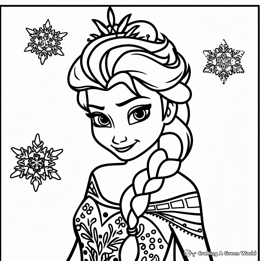 35 Elsa Coloring Pages From Frozen For Kids Parade