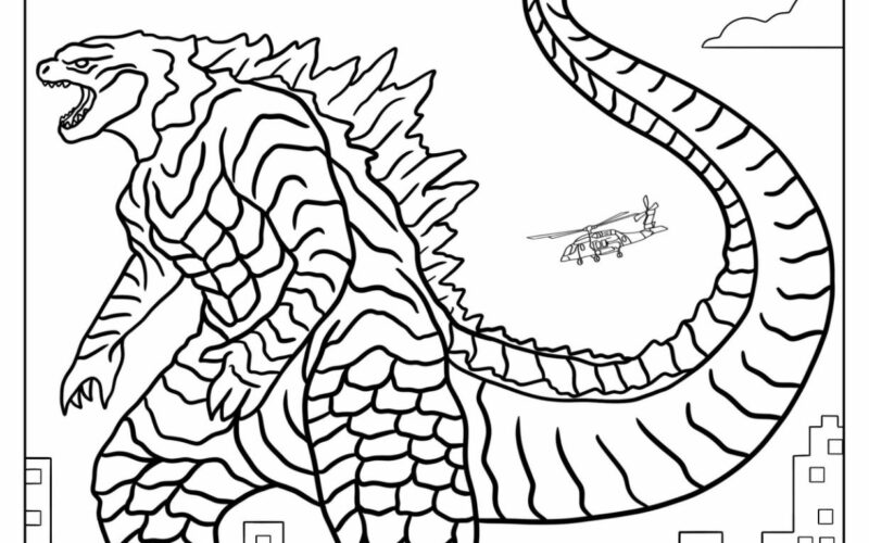 35 Godzilla Coloring Pages Free PDF Printables