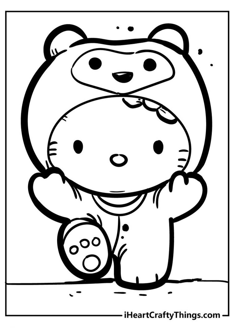 hello kitty printable coloring pictures