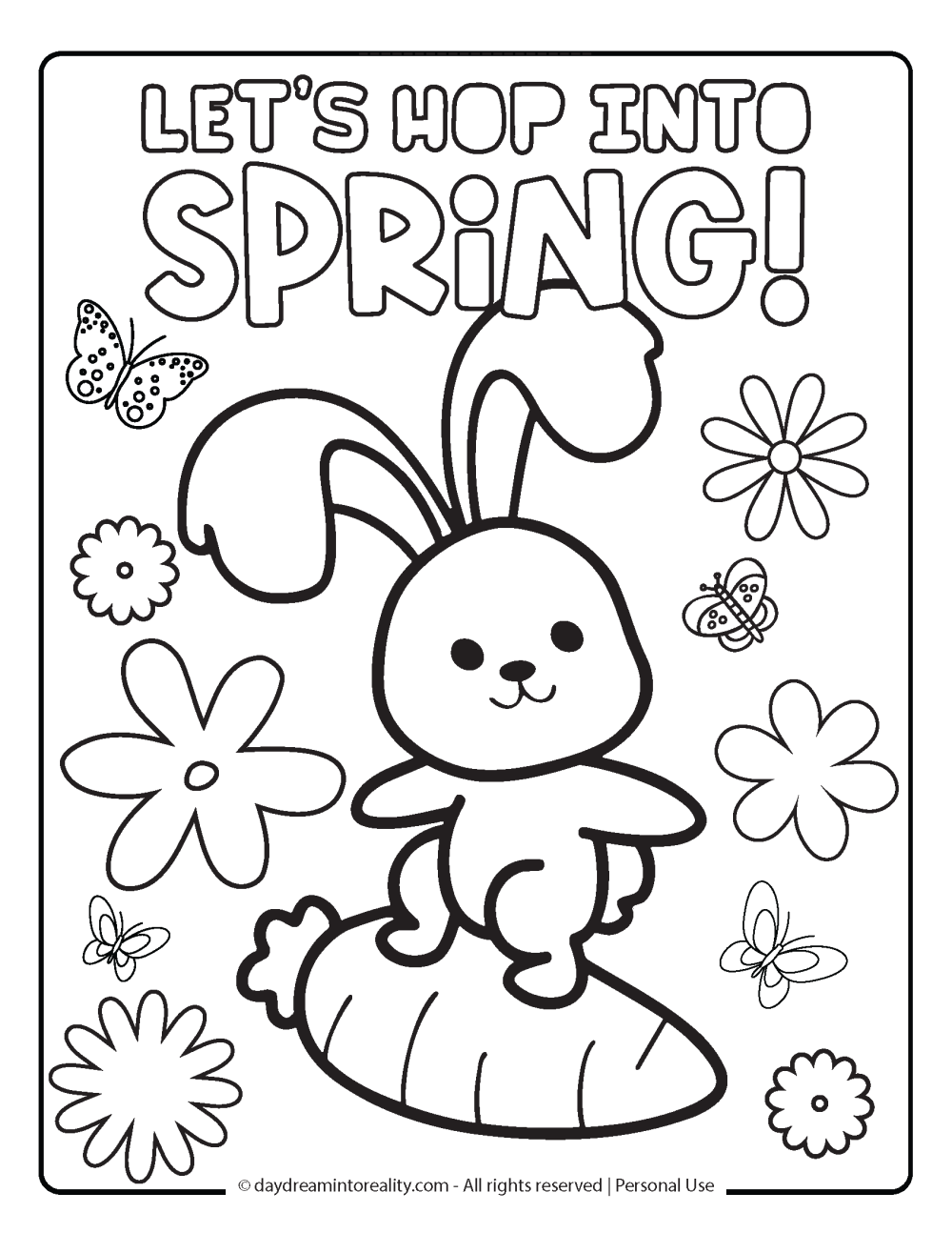 spring printable coloring pages