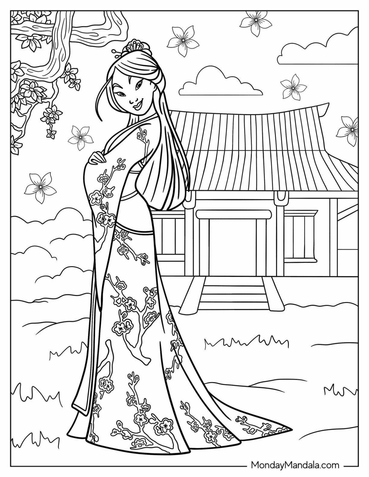 printable coloring pages princess disney