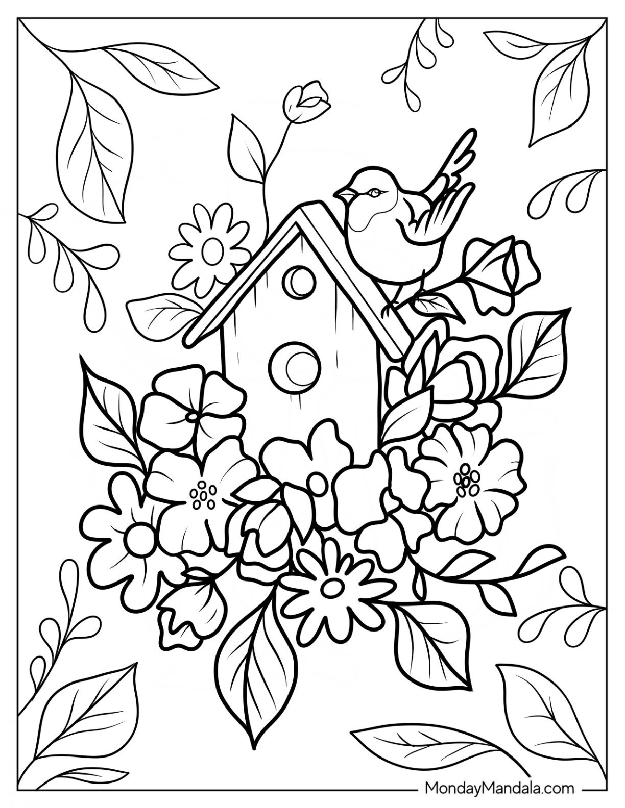 free printable springtime coloring pages