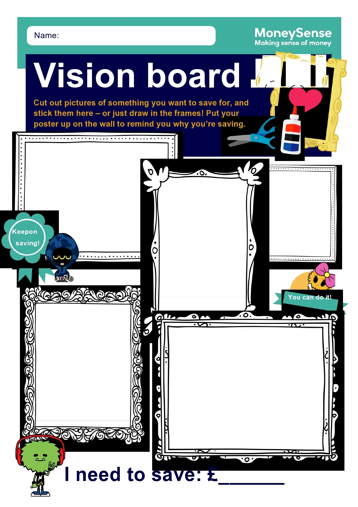 38 Useful Vision Board Templates Goals Dreams 