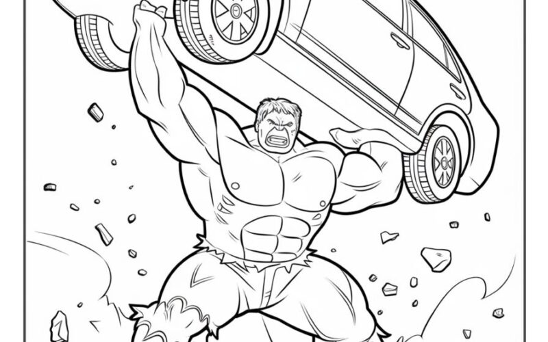 39 Hulk Coloring Pages Free Printables