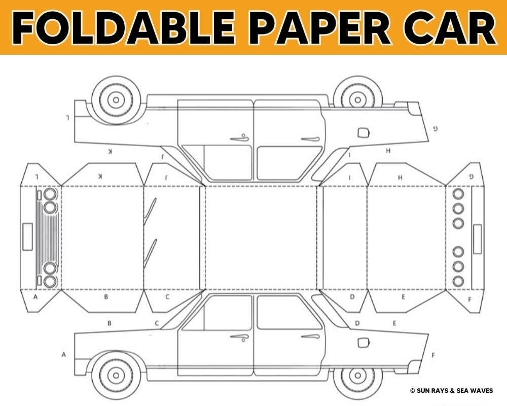 car template printable