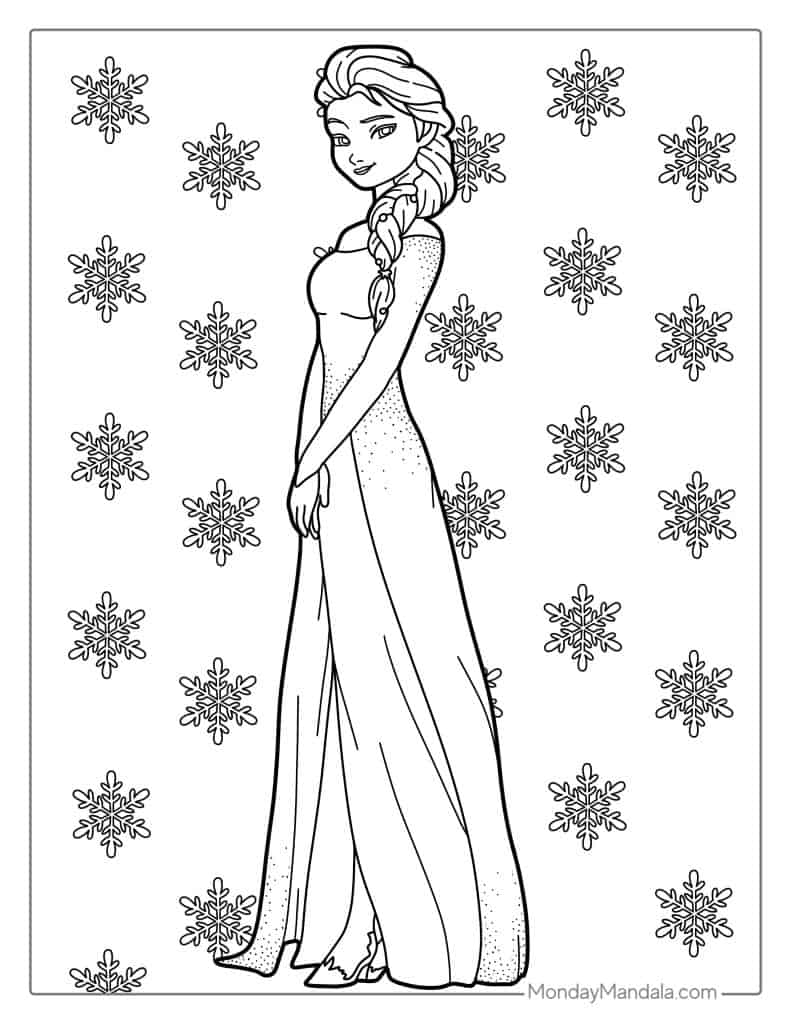 printable coloring pages of frozen