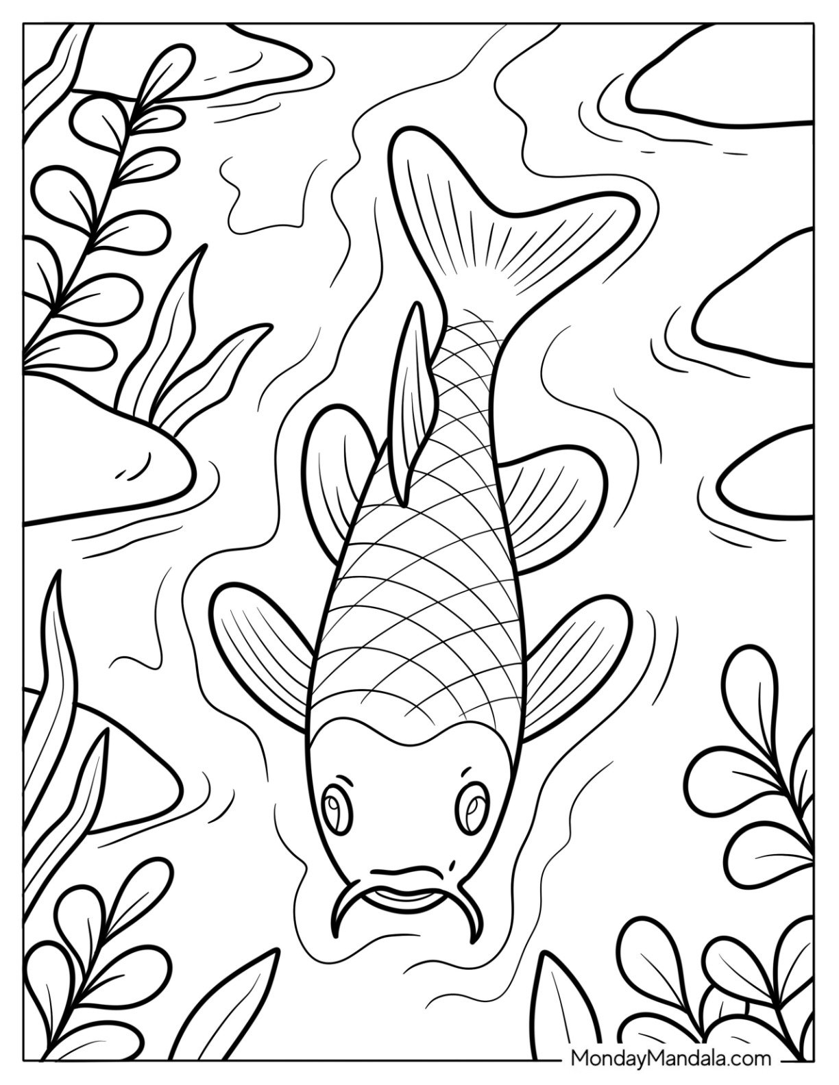 40 Fish Coloring Pages Free PDF Printables 