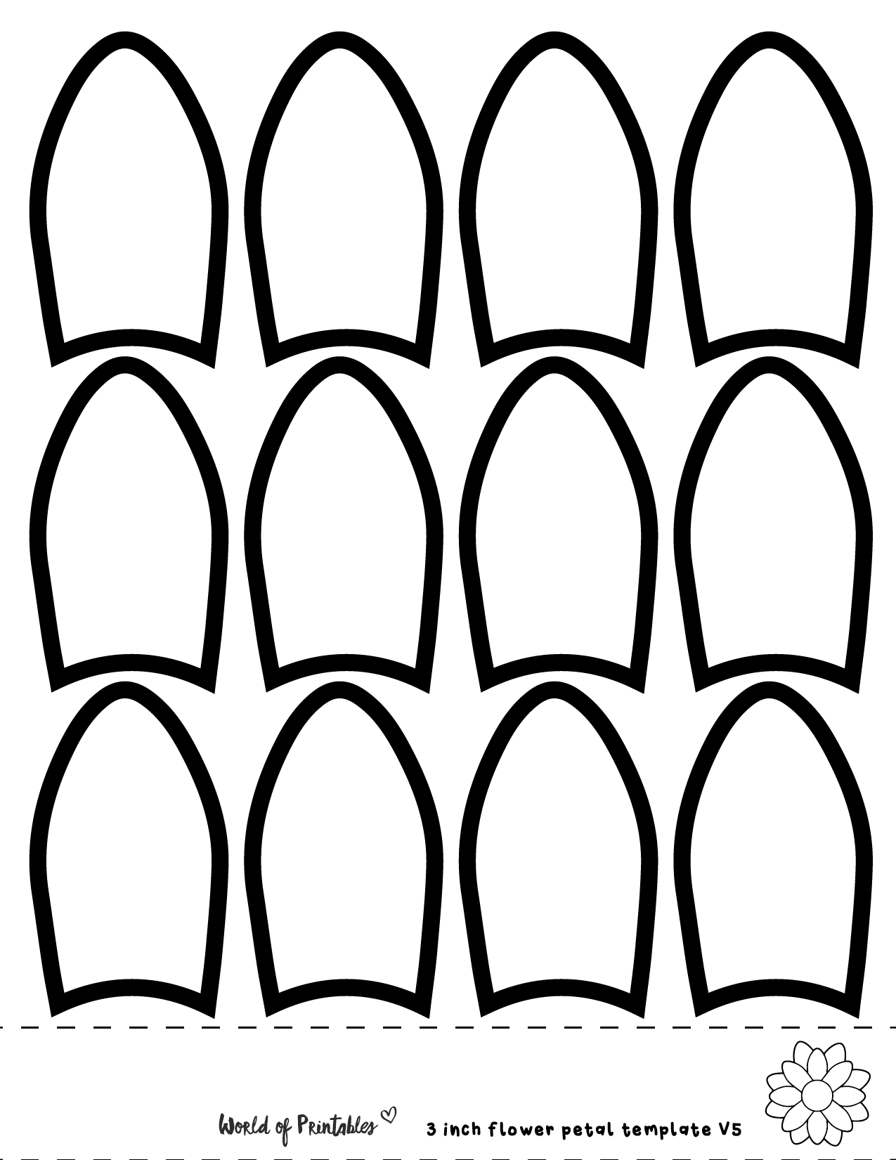 40 Flower Petal Templates World Of Printables 40 Flower Petal Templates World Of Printables