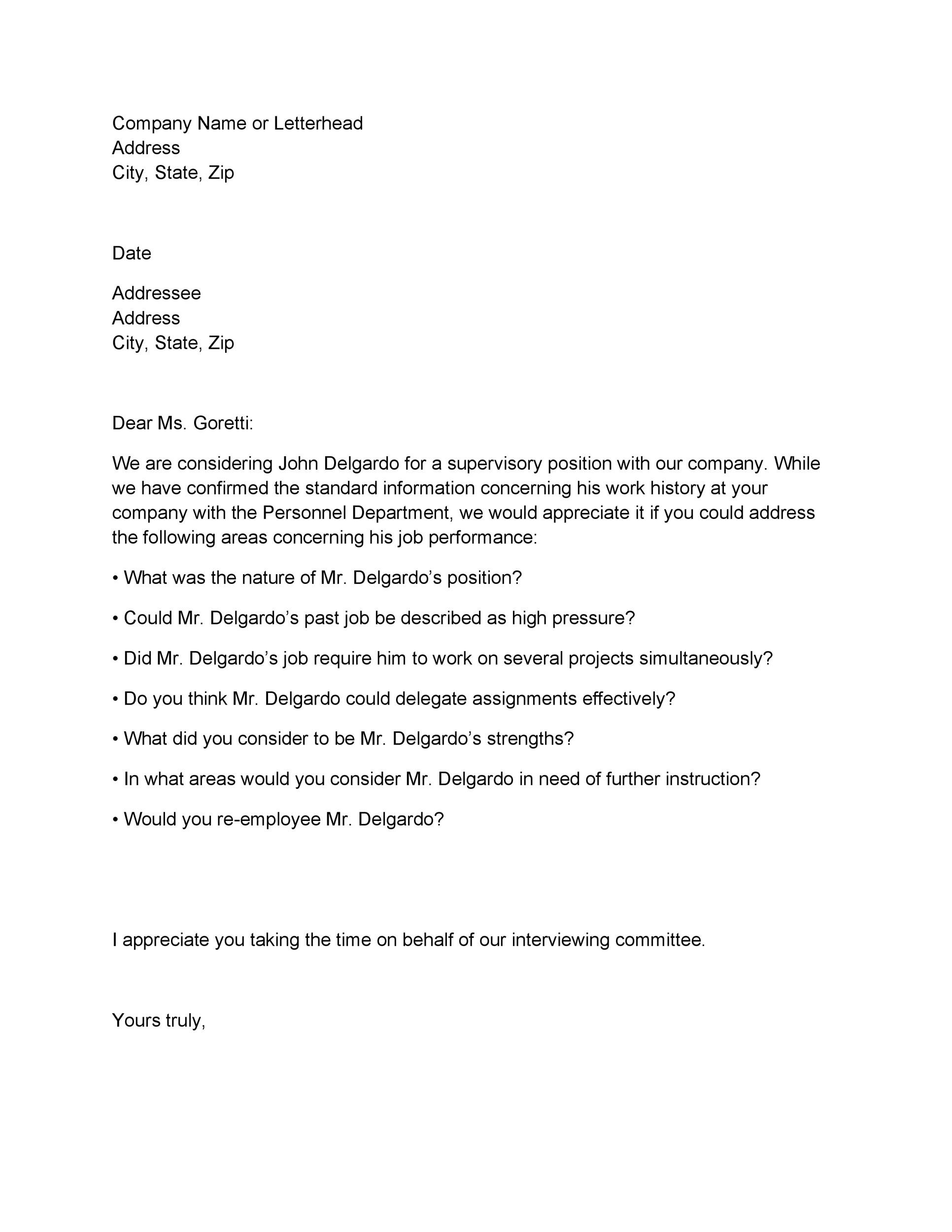 printable employment verification letter