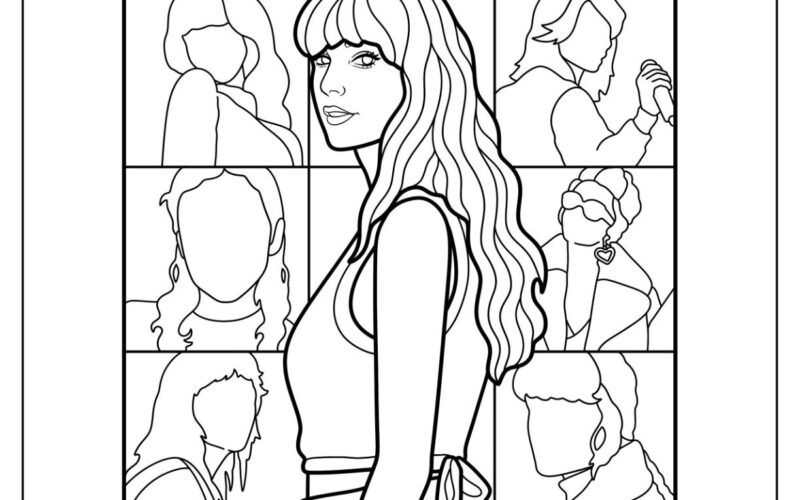 40 Taylor Swift Coloring Pages Free PDF Printables