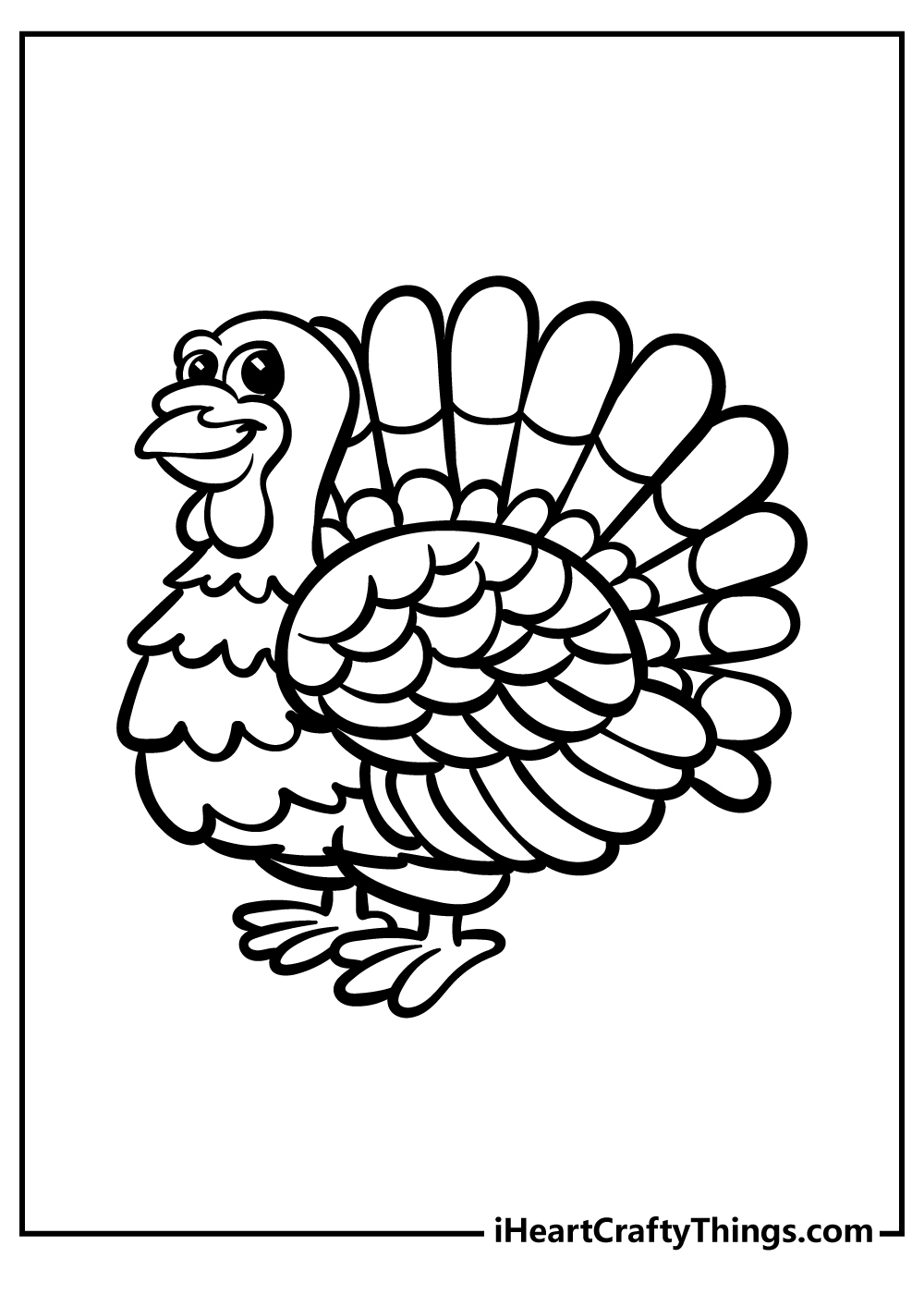 40 Turkey Coloring Pages Free Printables For Thanksgiving 