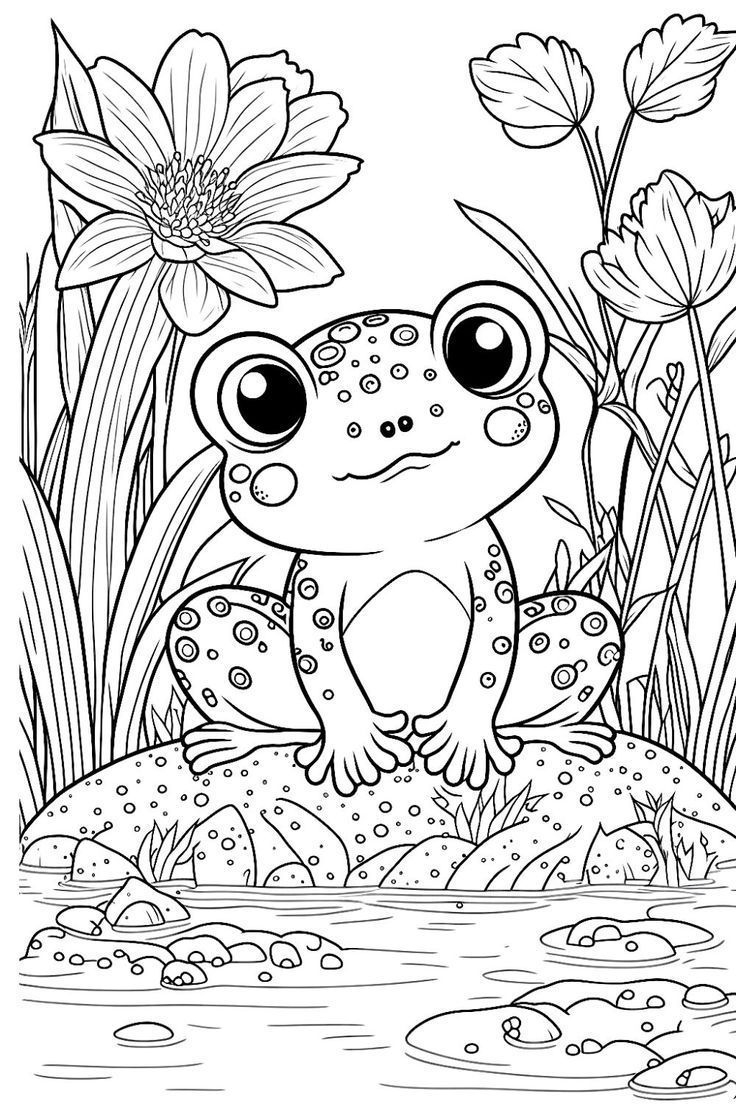 40 Unique Frog Coloring Pages For Adults And Kids Free Printable 
