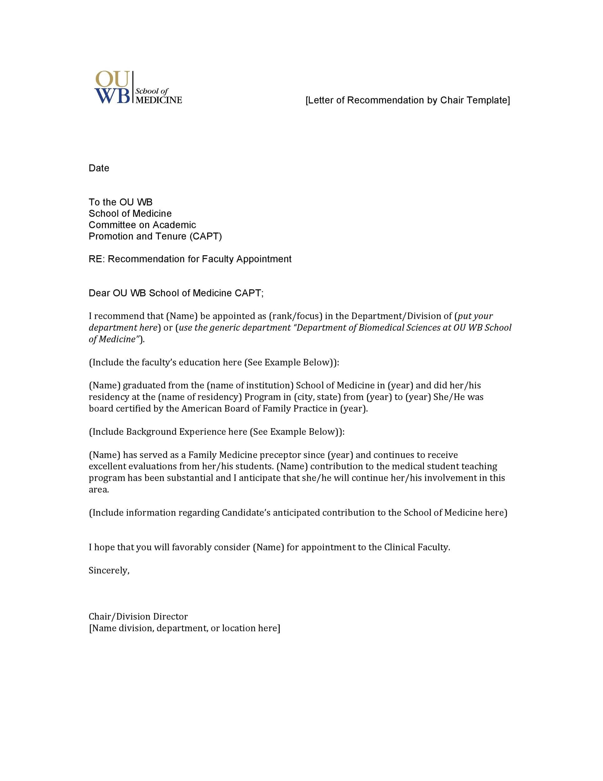 43 FREE Letter Of Recommendation Templates Samples 43 FREE Letter Of Recommendation Templates Samples