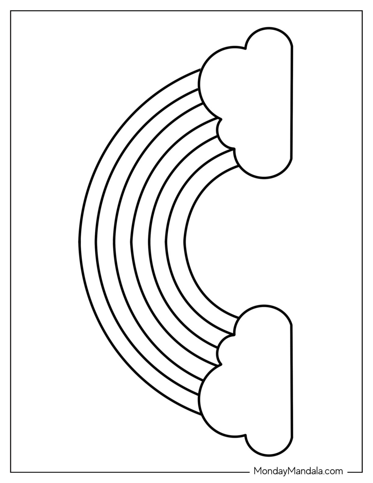 printable rainbow template