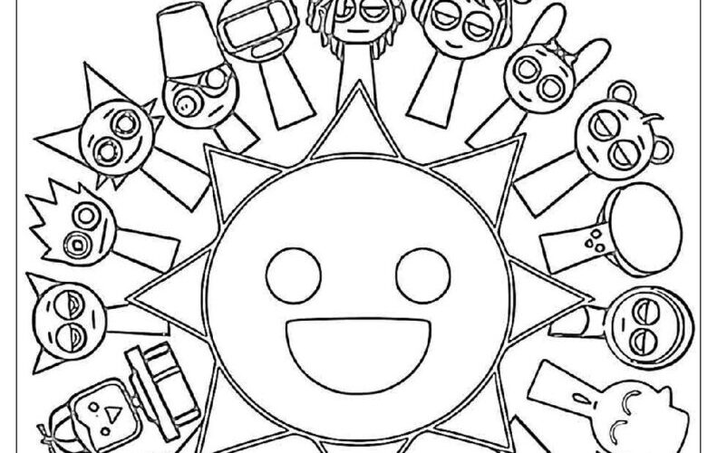 46 Sprunki Coloring Pages Free PDF To Print Woo Coloring