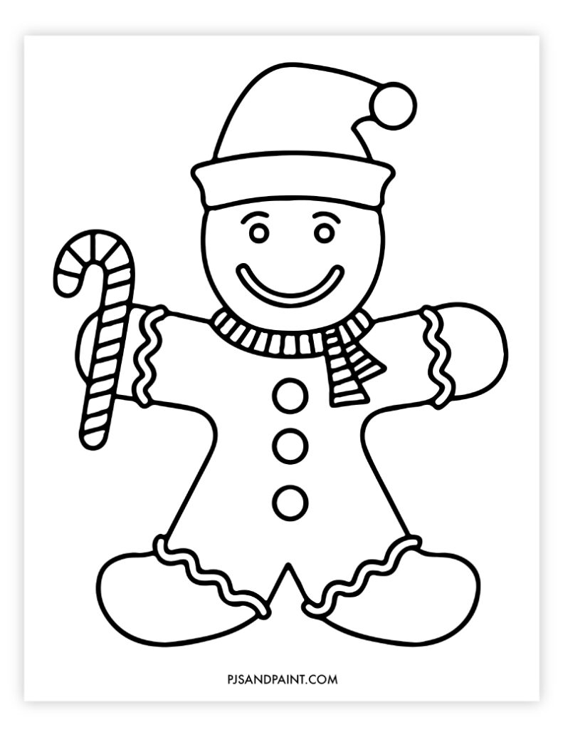 5 Free Printable Christmas Coloring Pages For Kids Pjs And Paint