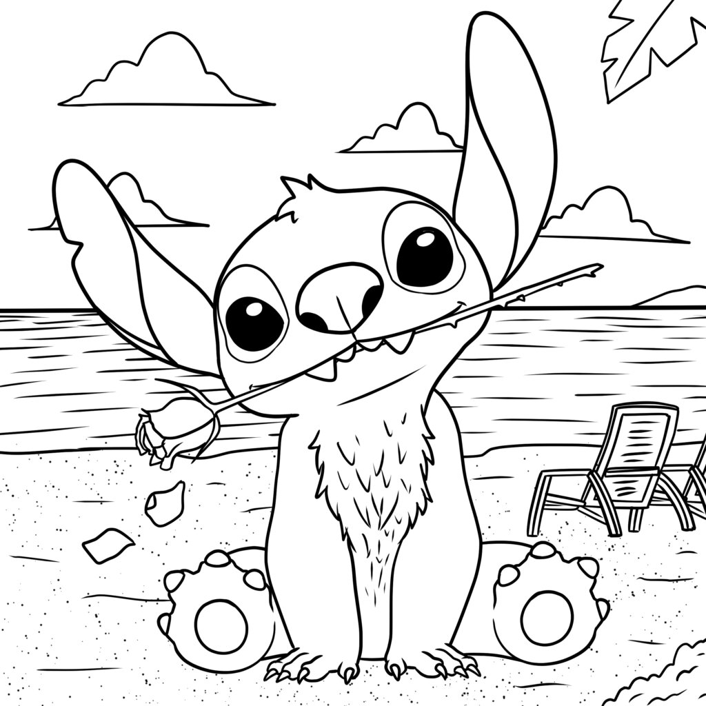 printable stitch coloring