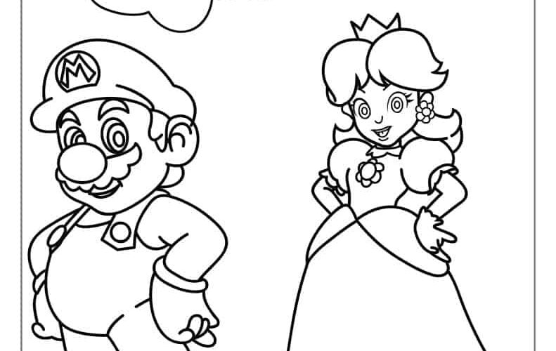 50 Mario Coloring Pages Free PDF Printables