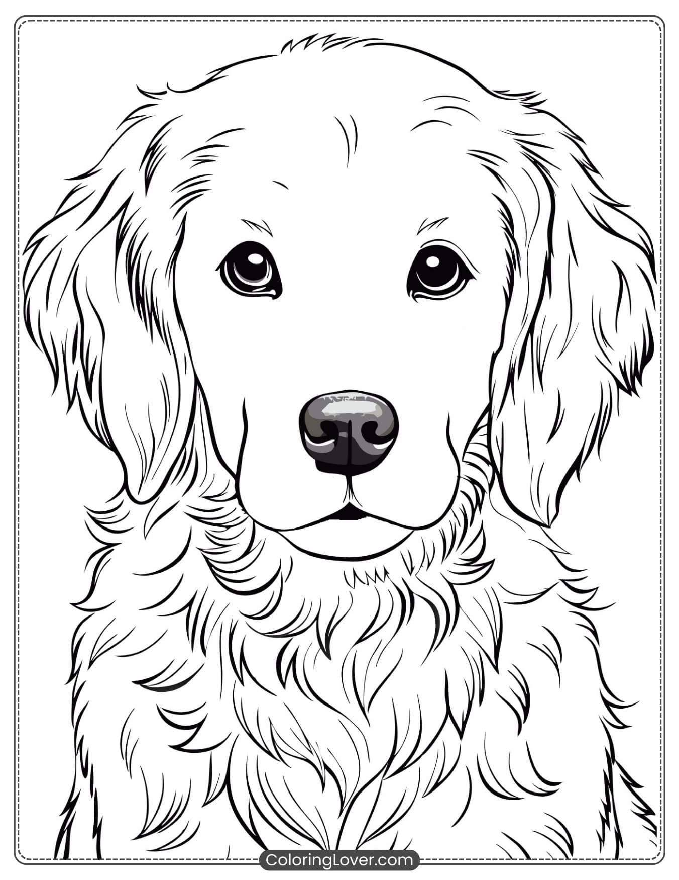 printable coloring pictures of puppies