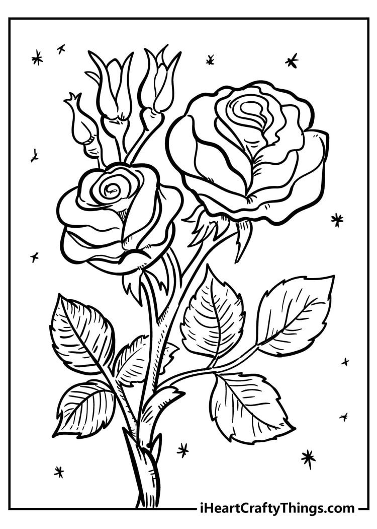 52 Flower Coloring Pages Easy Free Printable PDFs For Kids  52 Flower Coloring Pages Easy Free Printable PDFs For Kids