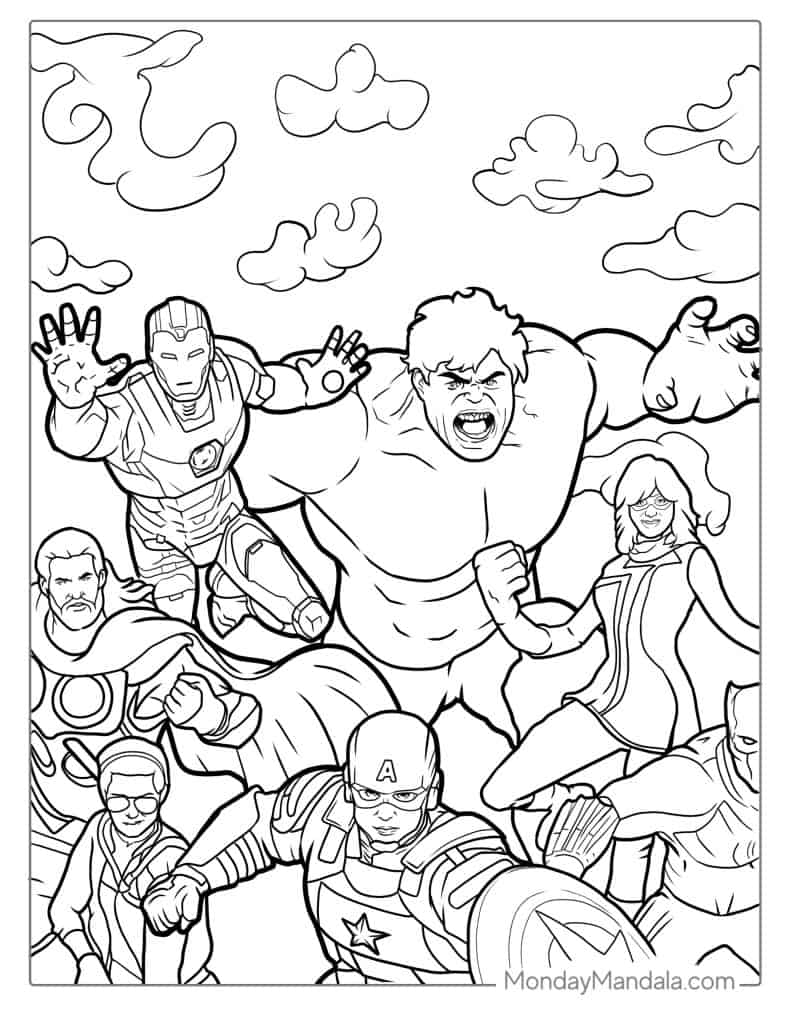 52 Hulk Coloring Pages Free PDF Printables 