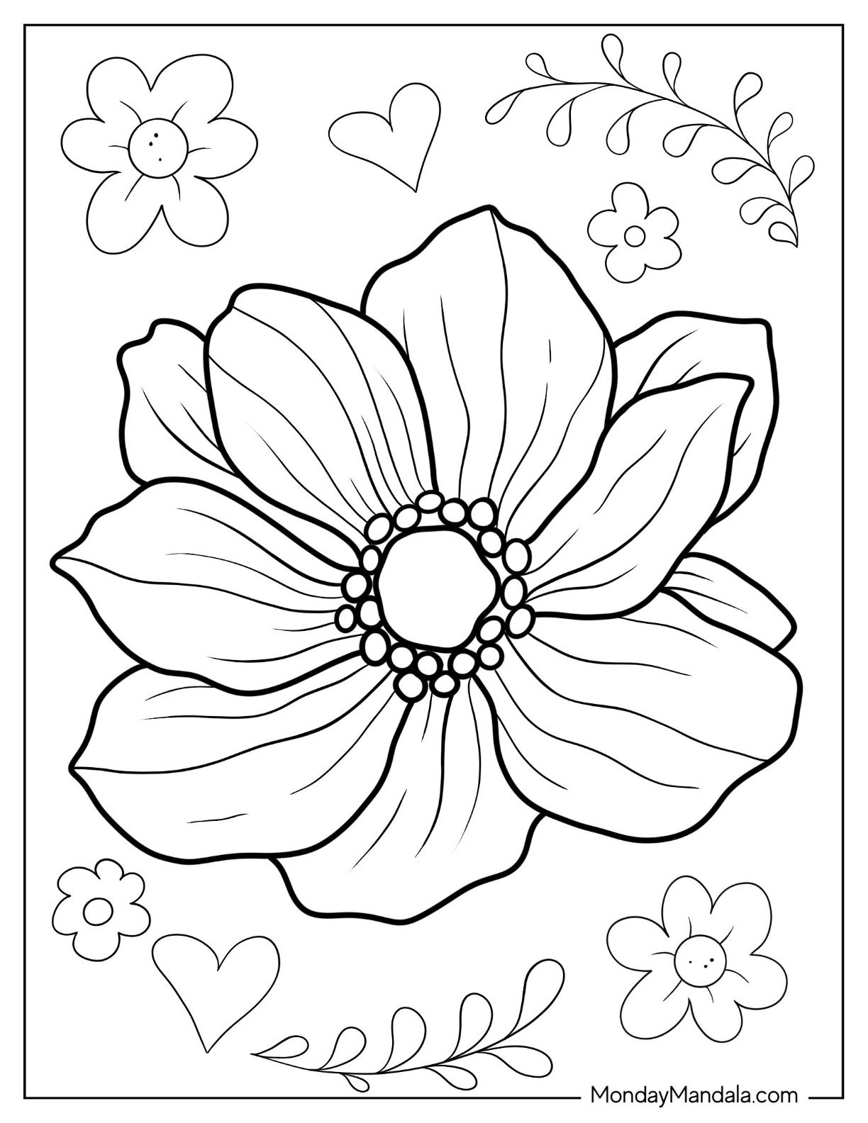 free coloring pages flowers printable free coloring pages flowers printable