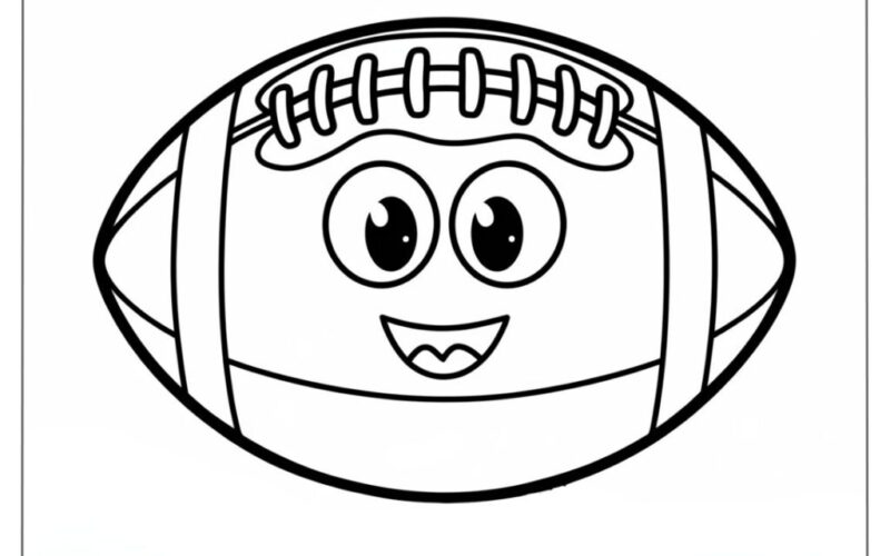 53 Football Coloring Pages Smooth Draw