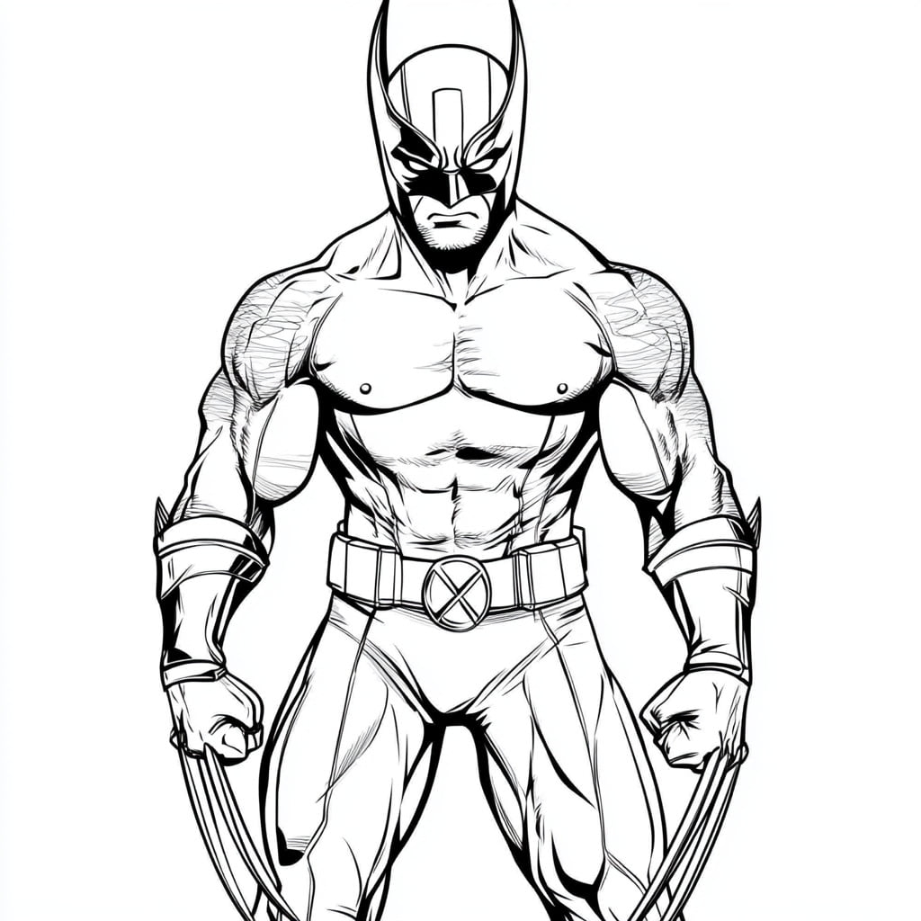 wolverine coloring pages printable
