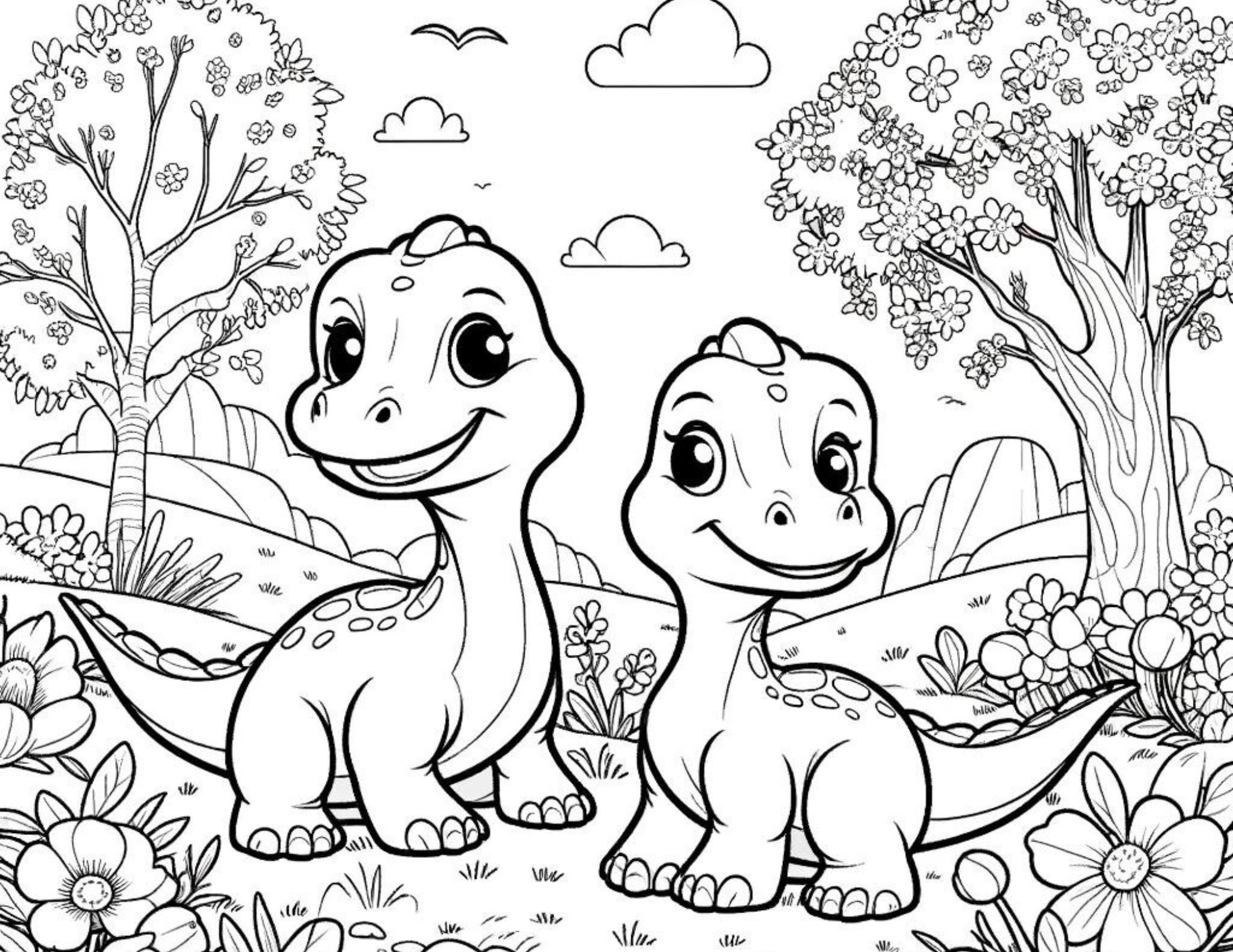 56 Dinosaur Coloring Pages book Kids Ages 4 5 6 7 8 9 10 Fun Educational Prehistoric Animals Children Learn Play Creative Drawing Etsy