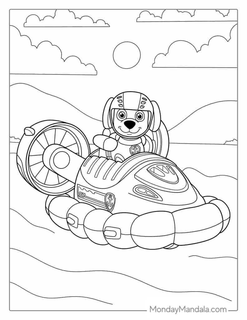 coloring pages paw patrol printable