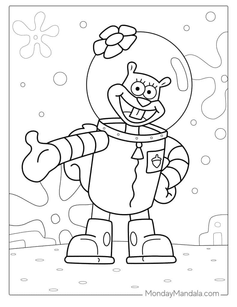 free printable spongebob coloring pages