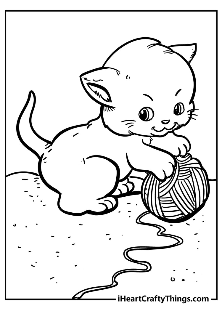 printable cat coloring pictures