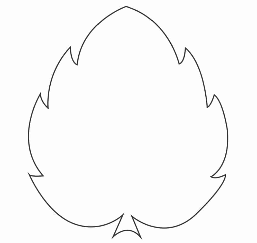 leaf template free printable