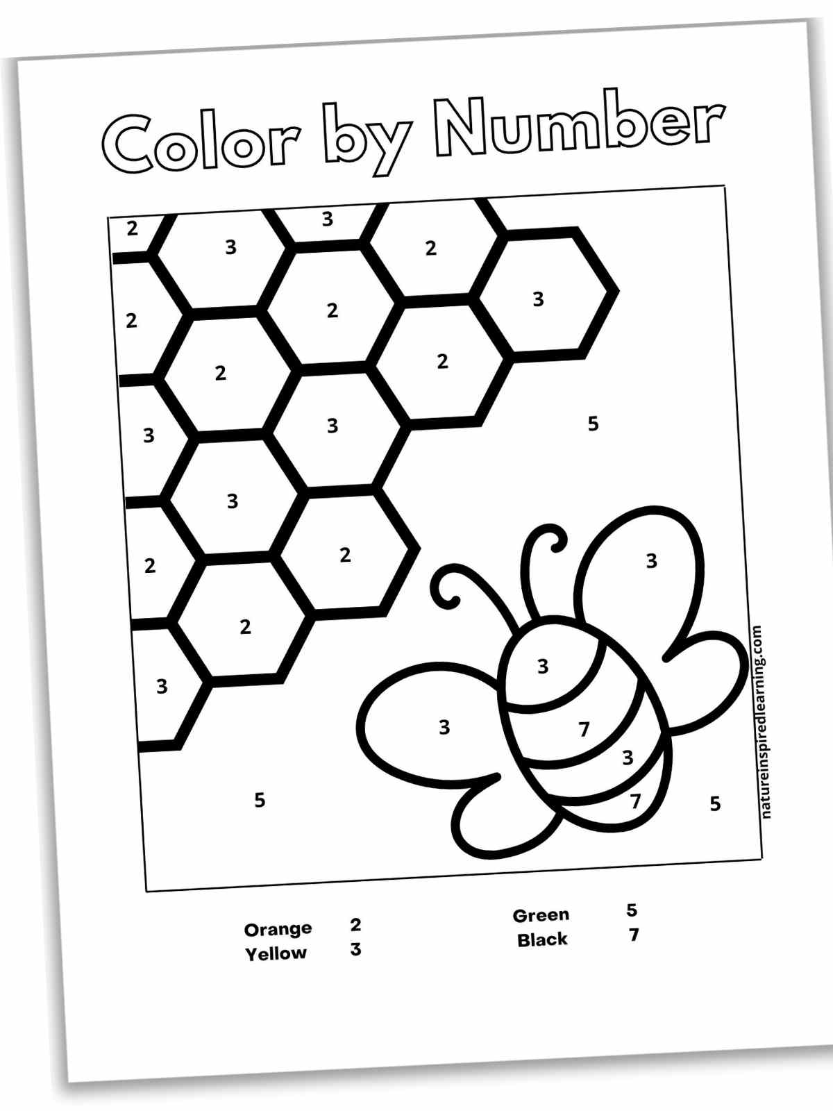 6 Summer Color By Number Nature Inspired Learning 6 Summer Color By Number Nature Inspired Learning