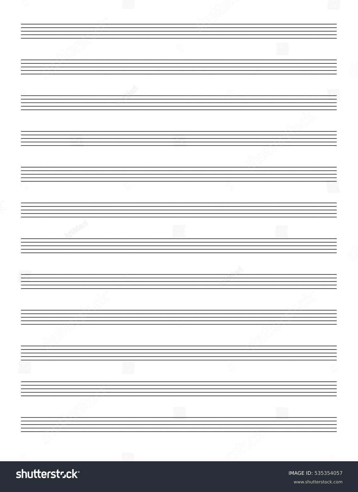 printable sheet music blank