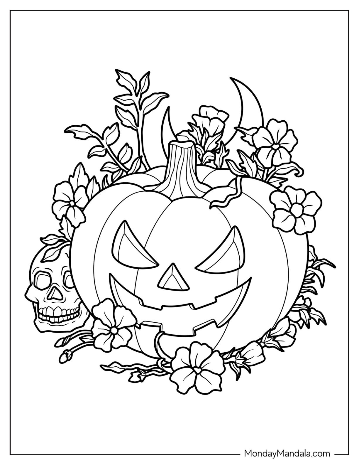 free printable pumpkin coloring pages