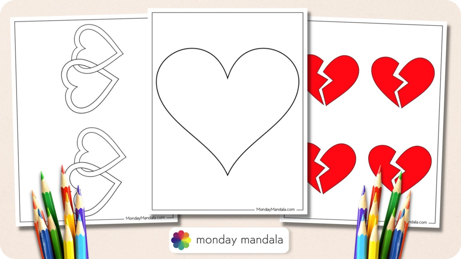 10 inch heart template printable