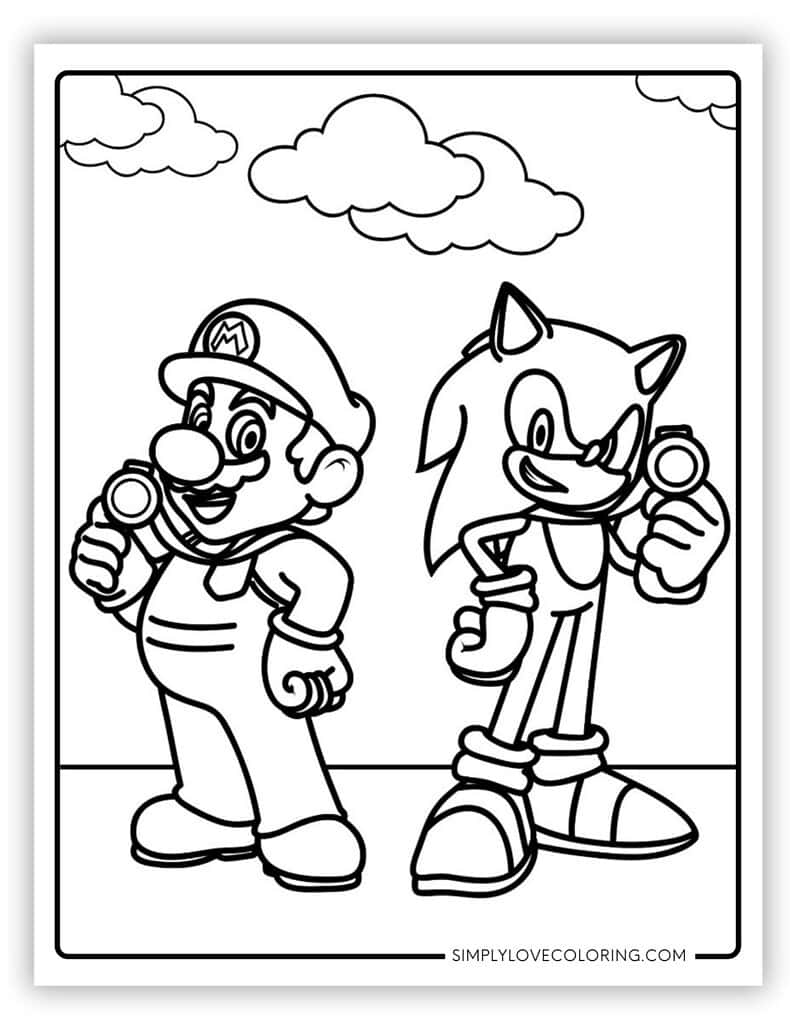 free printable coloring pages mario