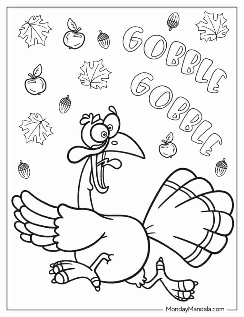free thanksgiving coloring pages printables