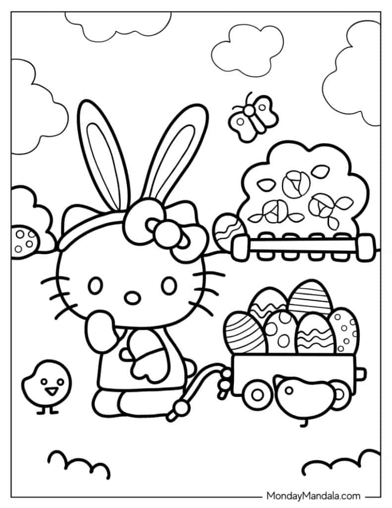 68 Hello Kitty Coloring Pages Free PDF Printables 