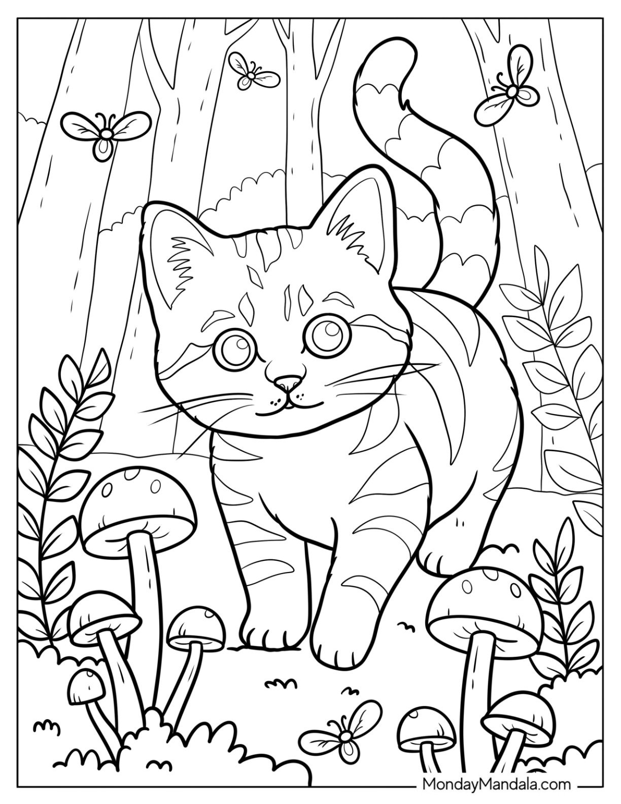 kitty printable coloring pages
