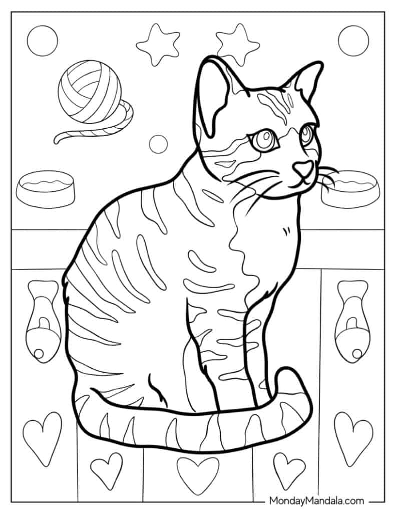 69 Cat Coloring Pages Free PDF Printables  69 Cat Coloring Pages Free PDF Printables