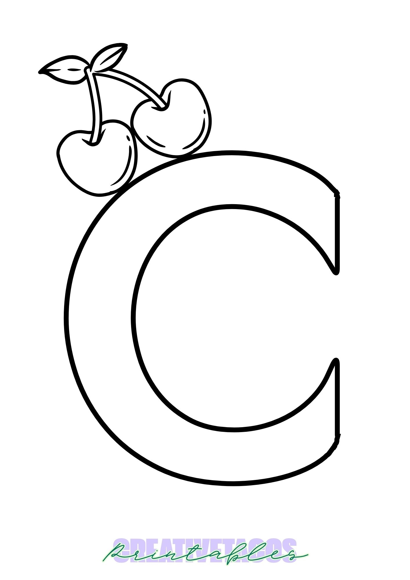 printable c letter